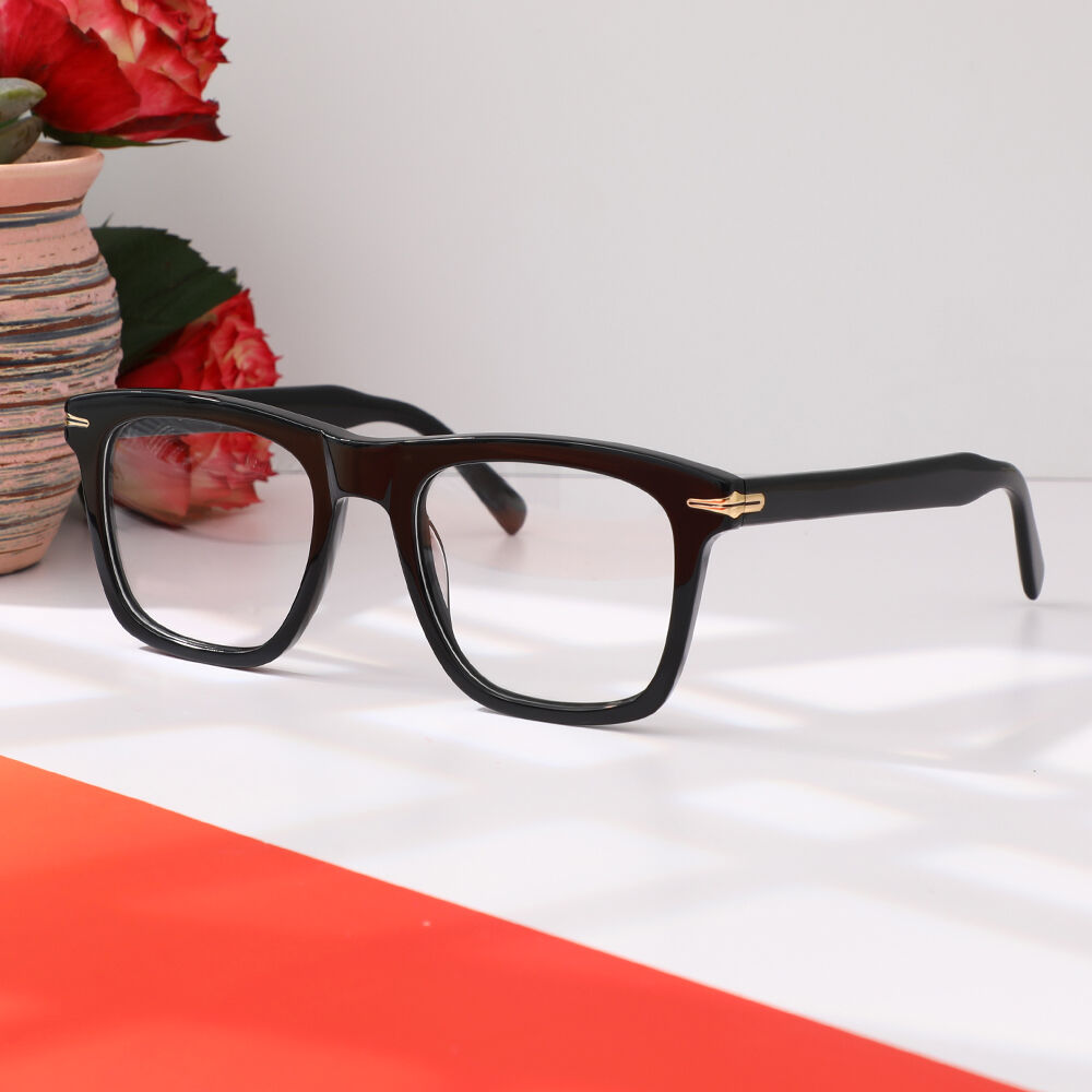Frankl Square Black Glasses