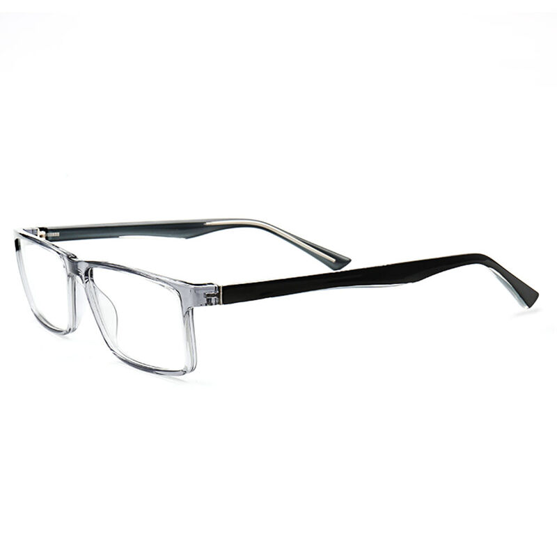 Professor Rectangle Grey Glasses