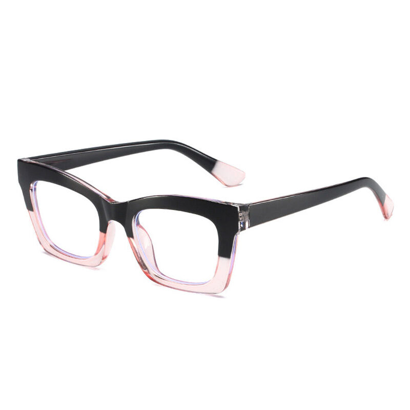 Ida Square Black Pink Glasses