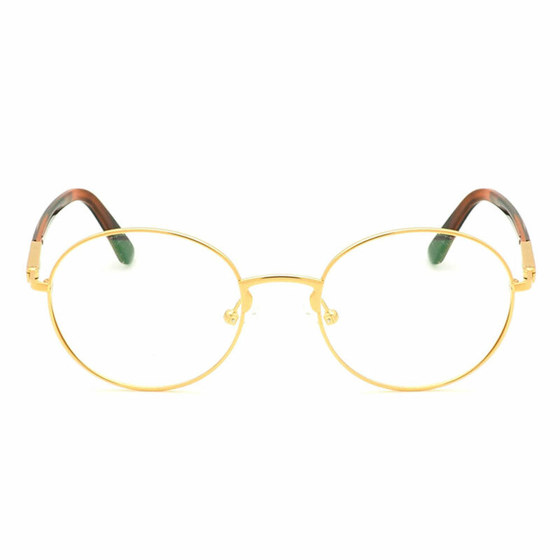 Gloriy Oval Gold Glasses