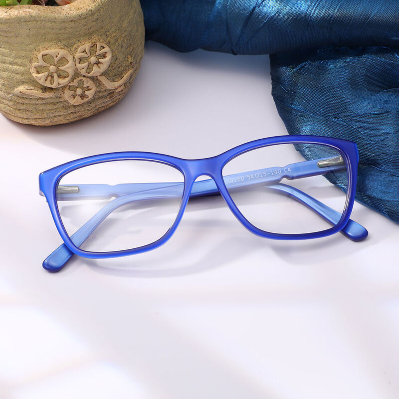 Clevel Square Blue Glasses