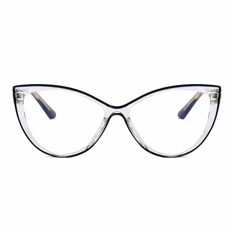 Chamberlas Cat Eye Black Clear Glasses