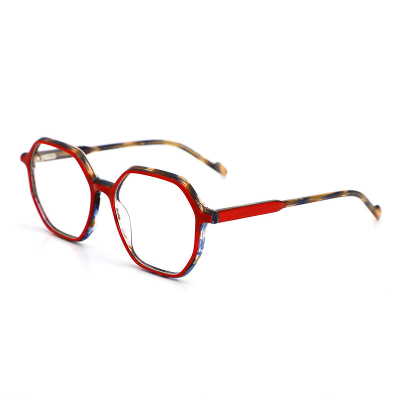 Zora Geometrische Rote Brille