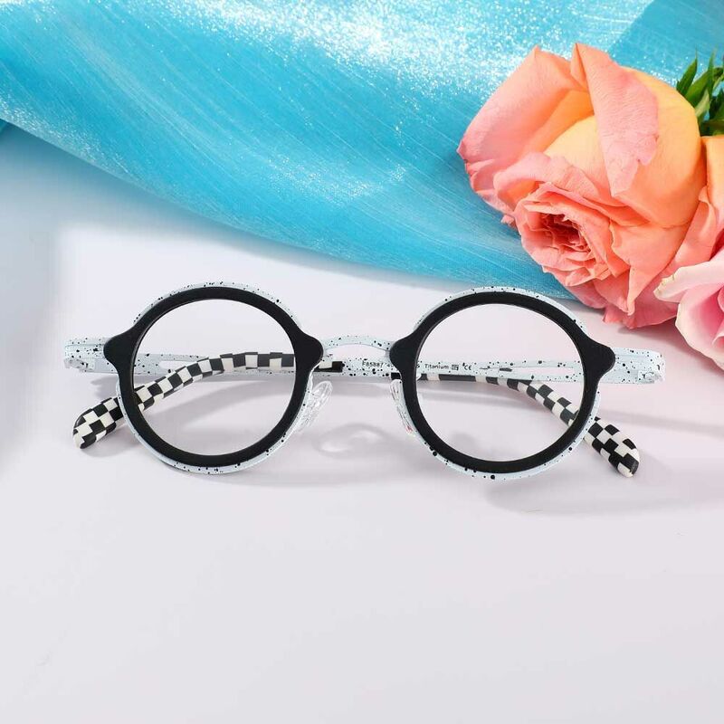 DuBois Quadratische Schwarze Weiße Brille