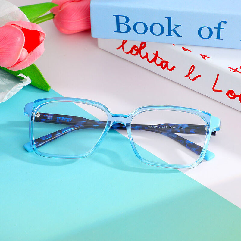 Miles Square Blue Glasses