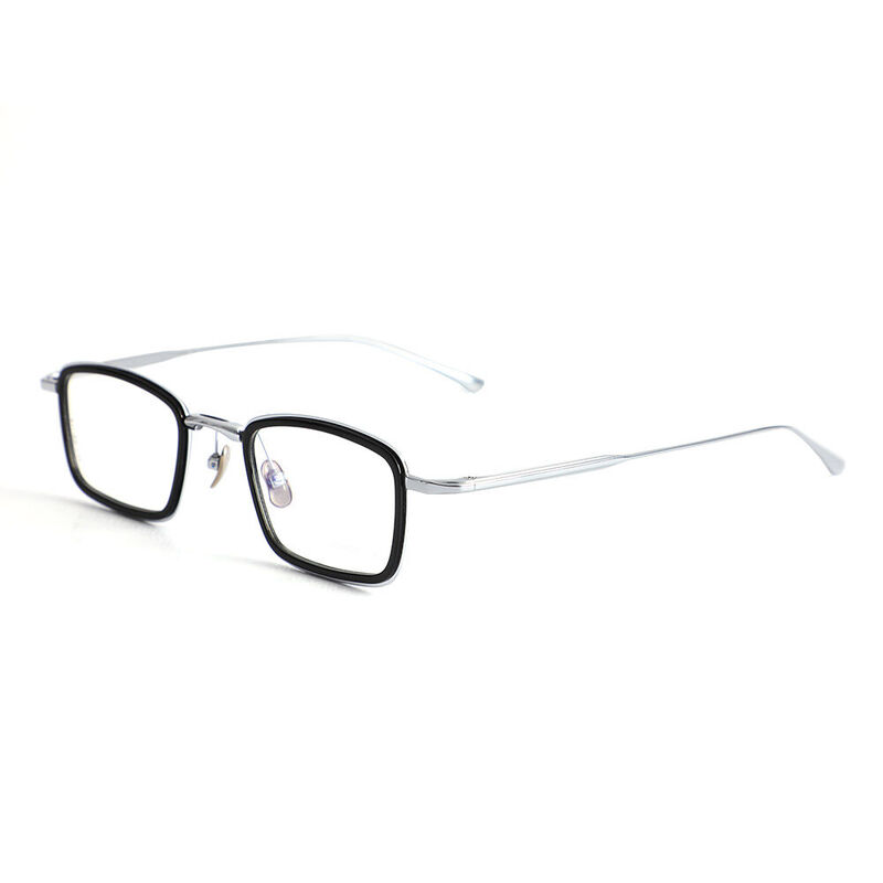 Chester Rechteckige Schwarze Brille