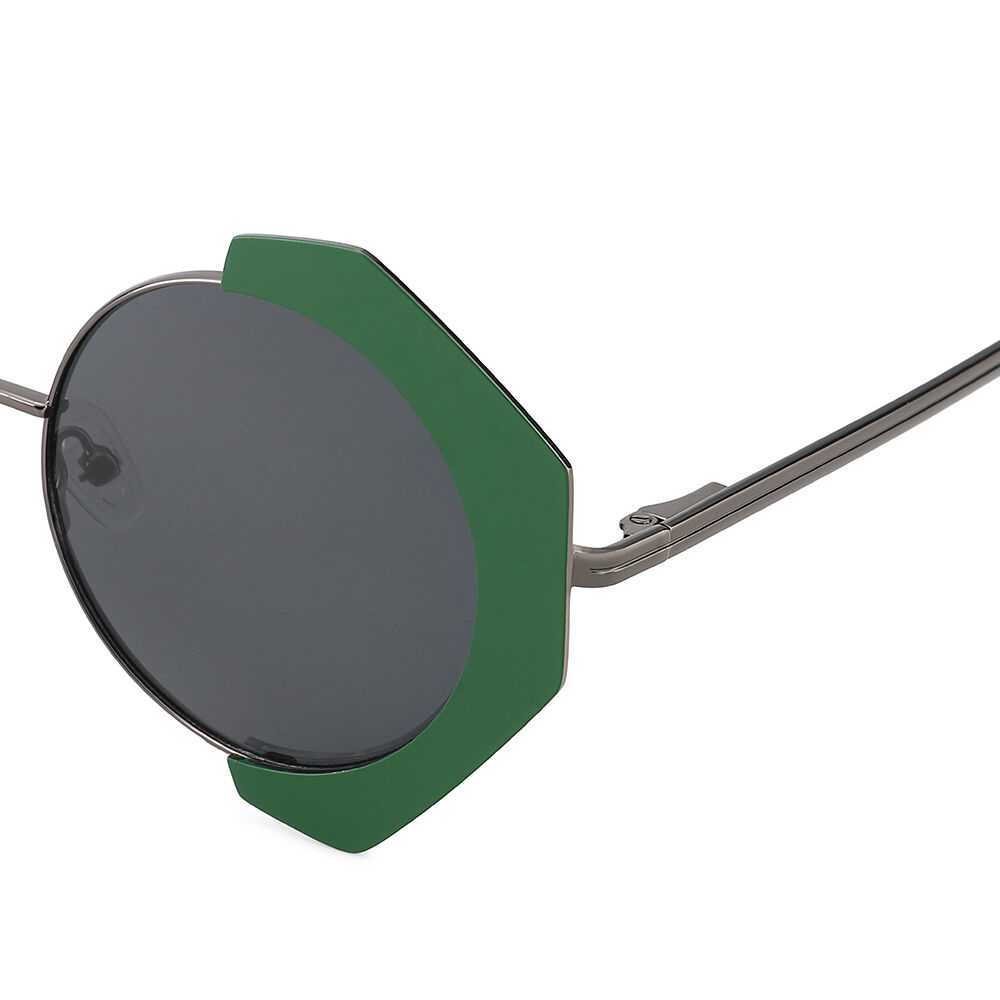 Lunettes de Soleil Combo Ronde Vert
