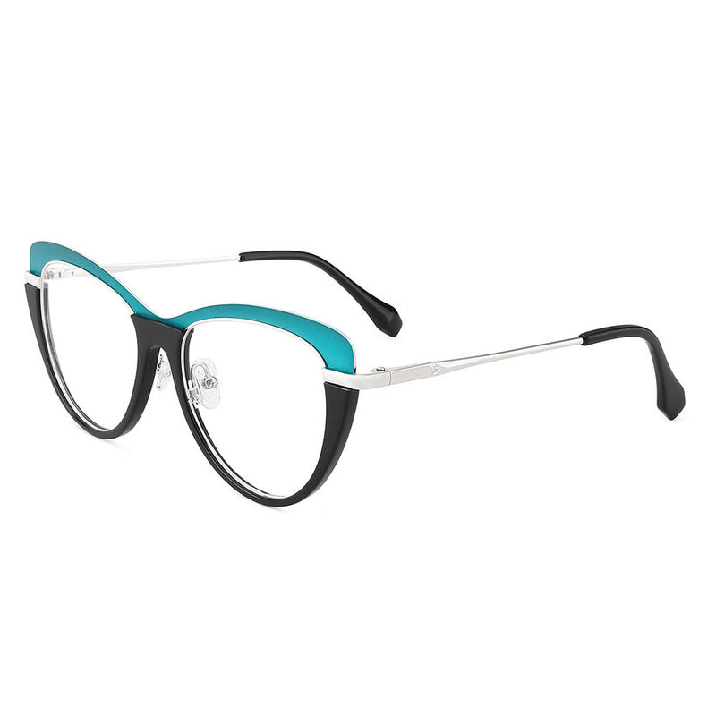 Catwoman Cat Eye Blue Glasses