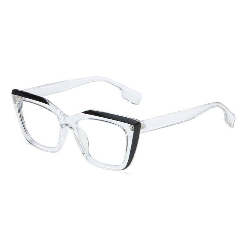 Delia Cat Eye Clear Glasses