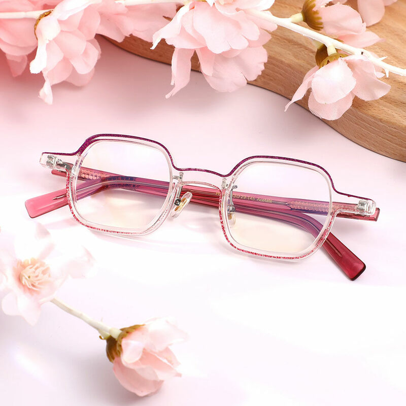 Ramon Square Purple Glasses