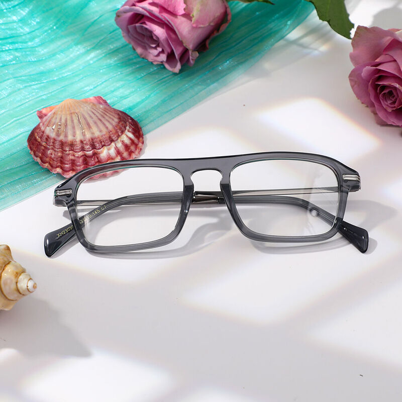 Wagne Square Grey Glasses