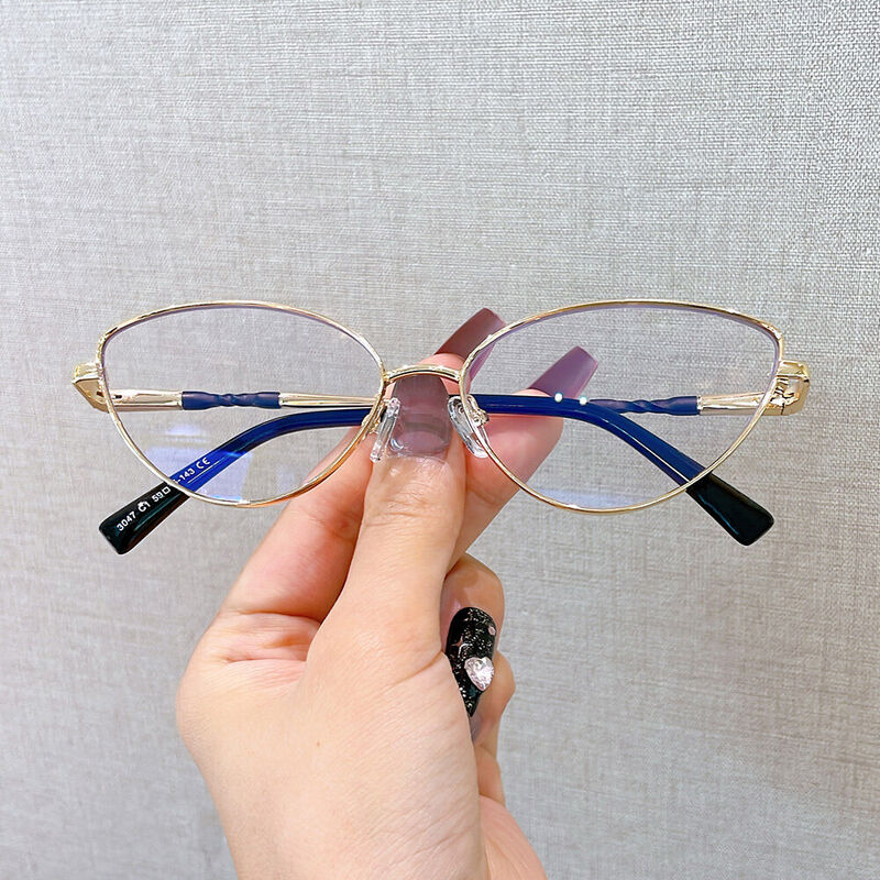 Holmes Cat Eye Gold Glasses
