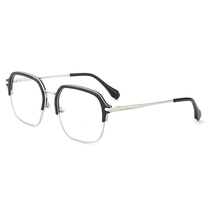 Fielder Browline Black Glasses