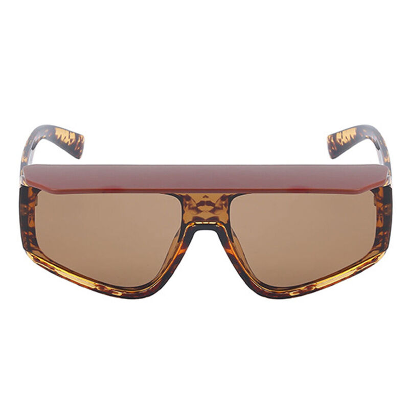 Jagger Geometric Tortoise Sunglasses