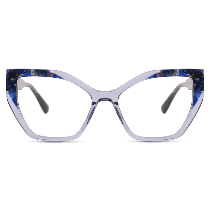 Whitney Cat Eye Blue Glasses