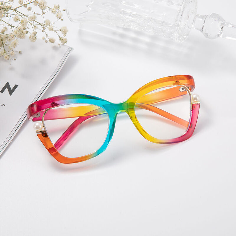 Halona Cat Eye Rainbow Glasses