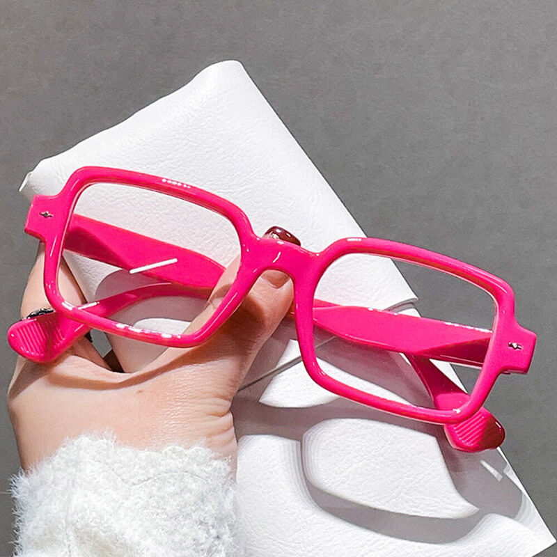 Trisna Square Pink Glasses