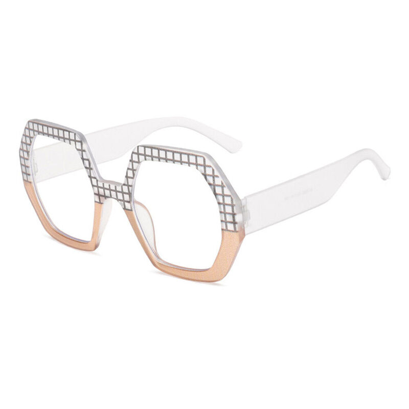 Dora Geometric Brown Glasses