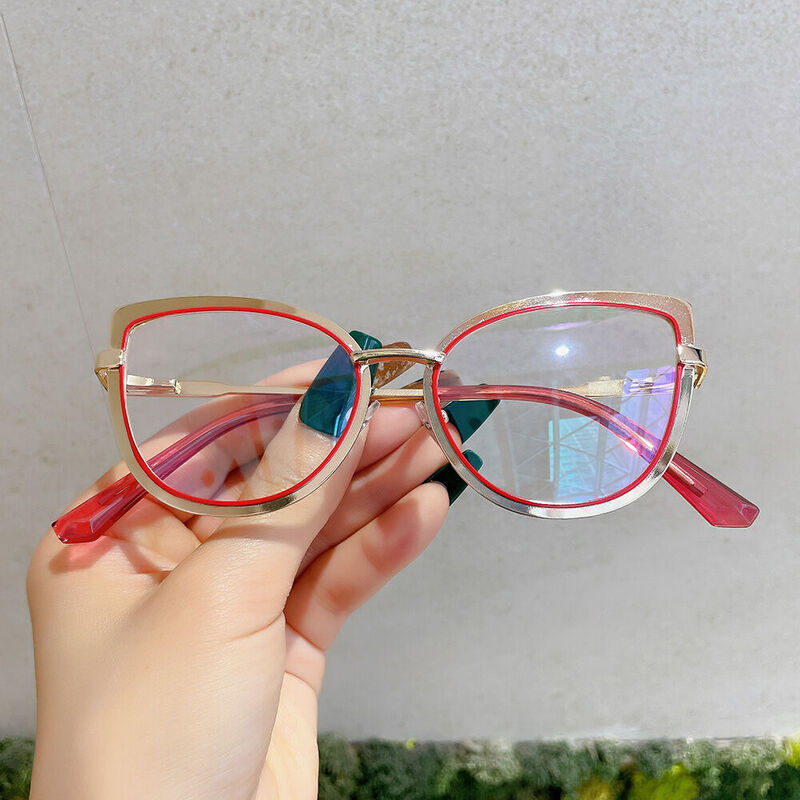 Horace Cat Eye Pink Glasses