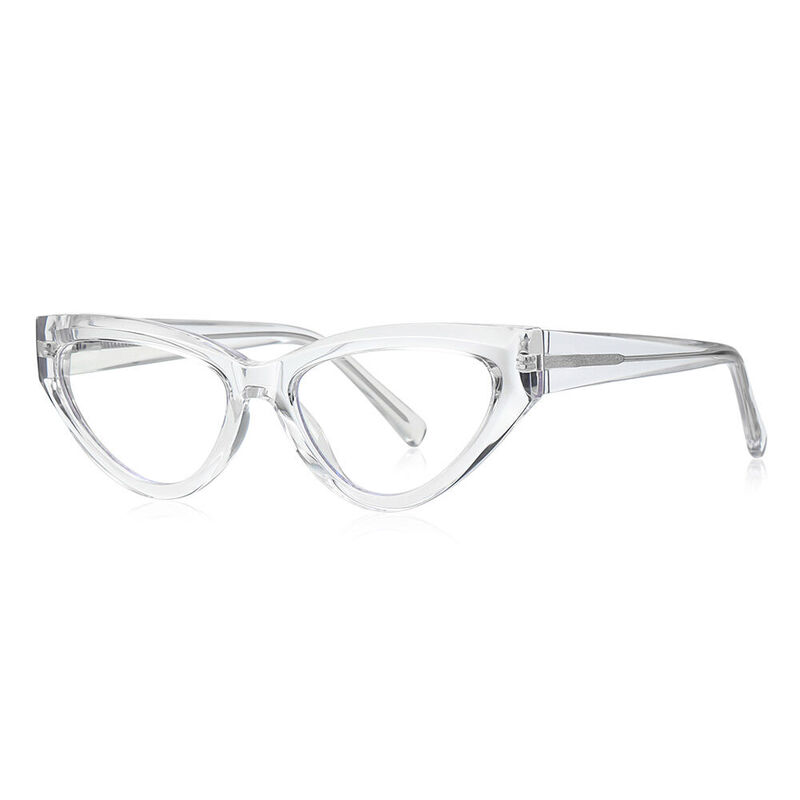Buckle Cat Eye Klare Brille