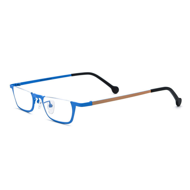 Horatio Rectangle Blue Glasses