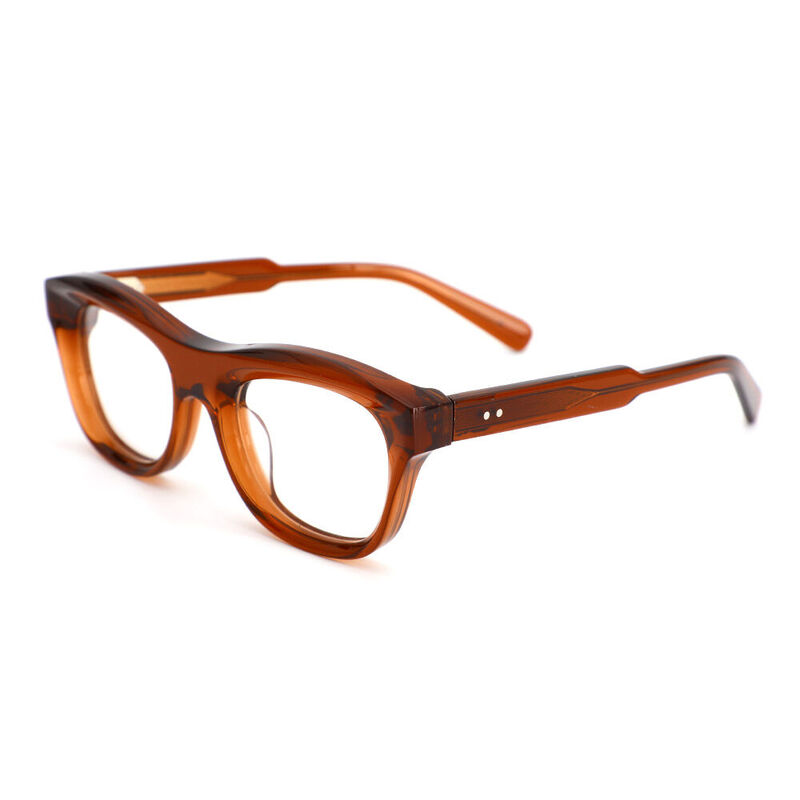 Raleign Square Brown Glasses