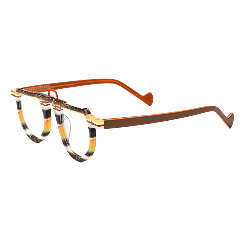 Maria Round Brown Glasses