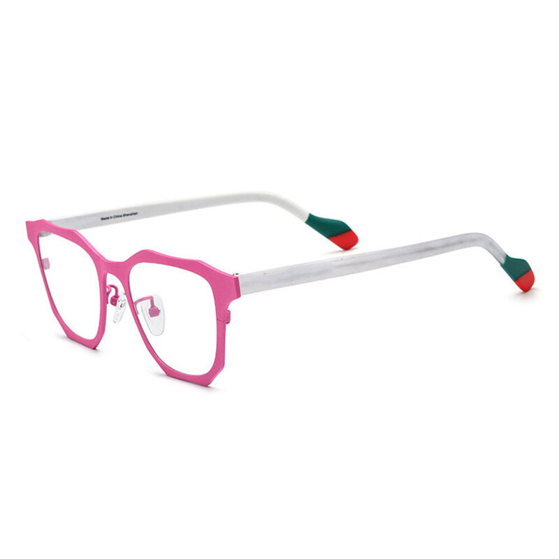 Snow Square Pink Glasses