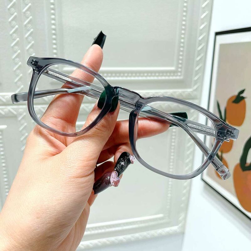 Edmund Square Gray Glasses