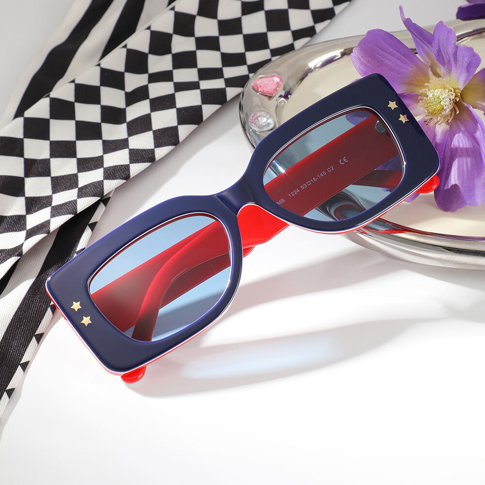 Occhiali da sole Boothy Rettangolare Blu