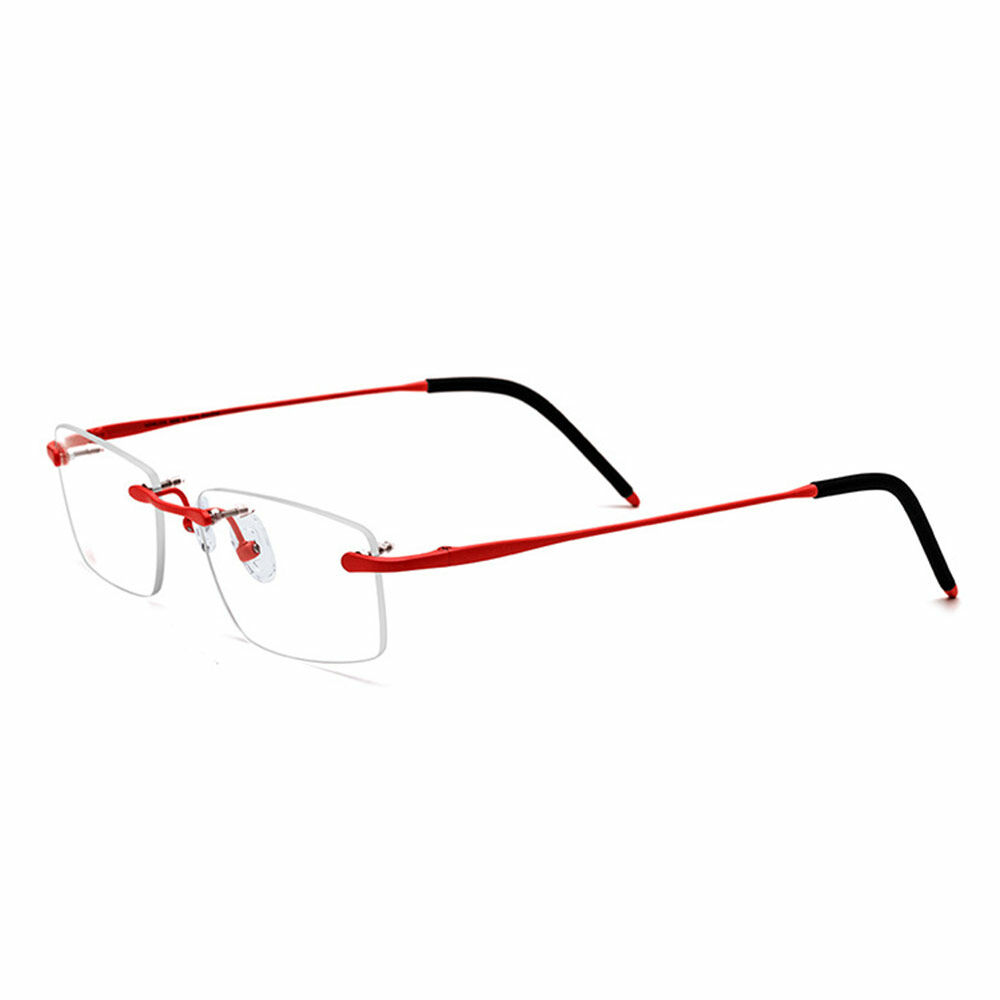 Dorothy Rechteckige Rote Brille