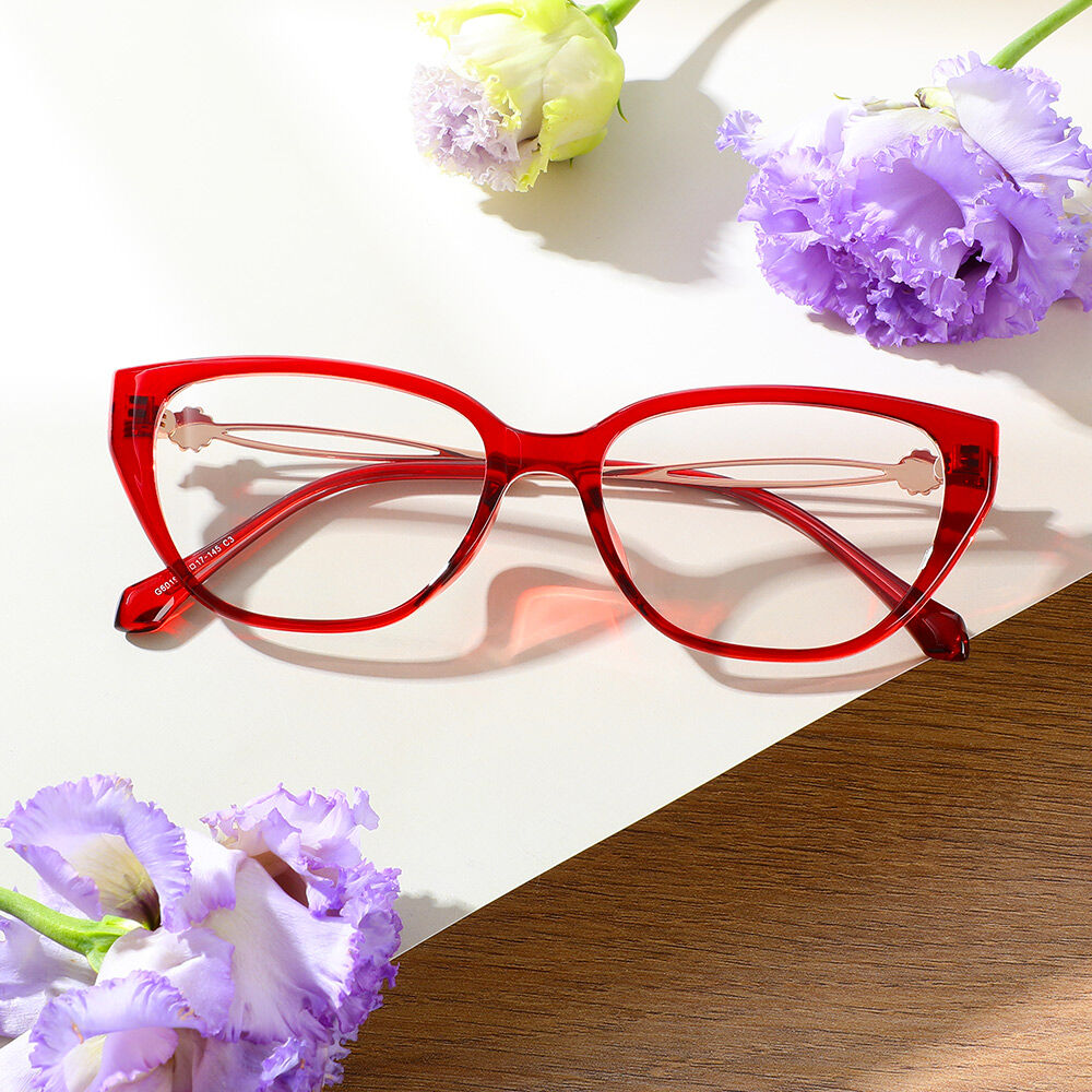 Chapman Cat Eye Rote Brille