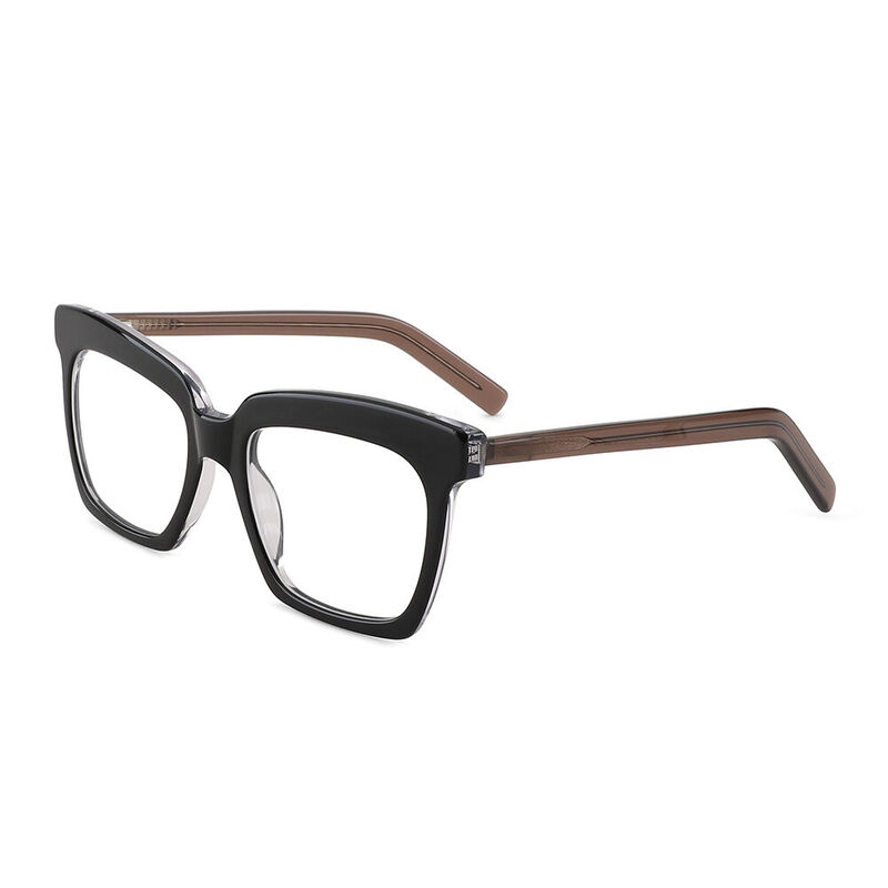 Rex Browline Black/Brown Glasses