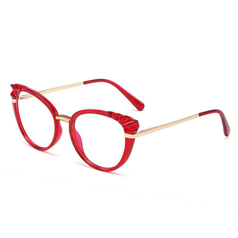 Hayden Cat Eye Red Glasses