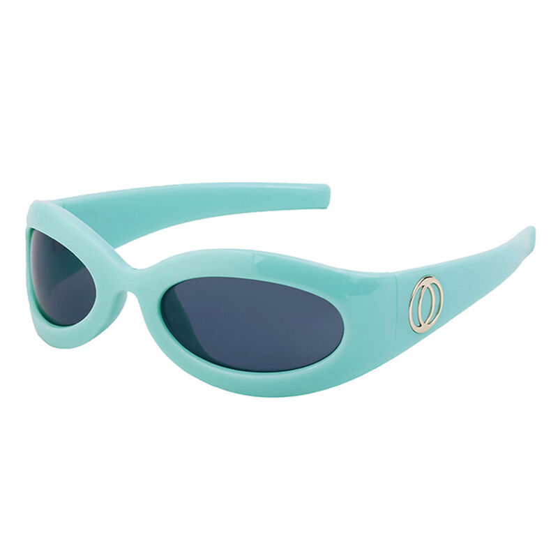 Jode Oval Blue Sunglasses