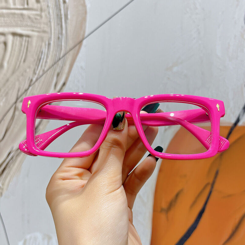 Werner Square Pink Glasses