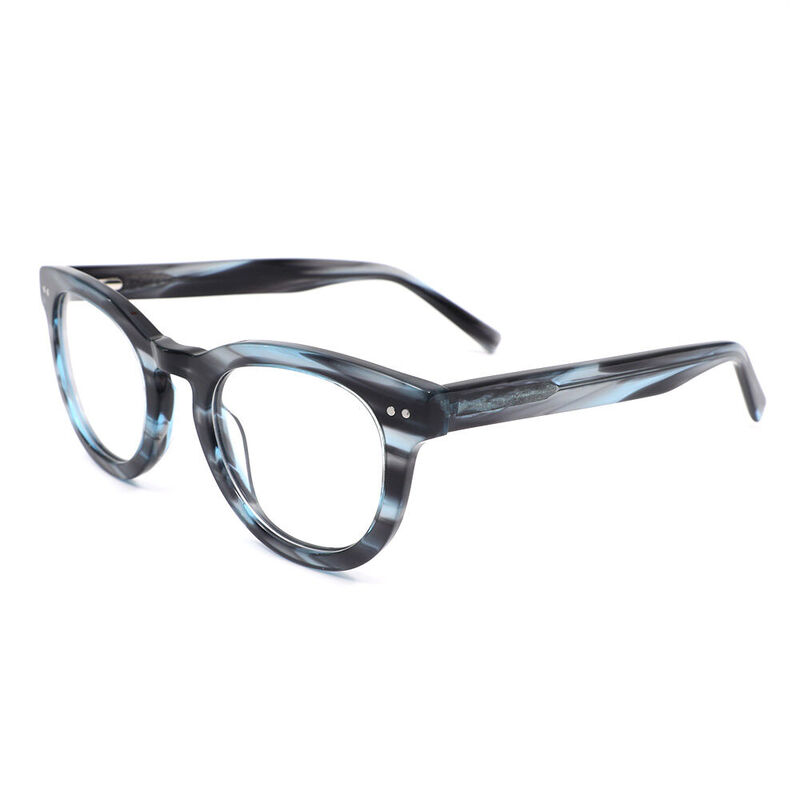 Marez Round Blue Glasses