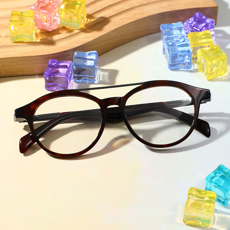 Sainsb Aviator Tortoise Glasses
