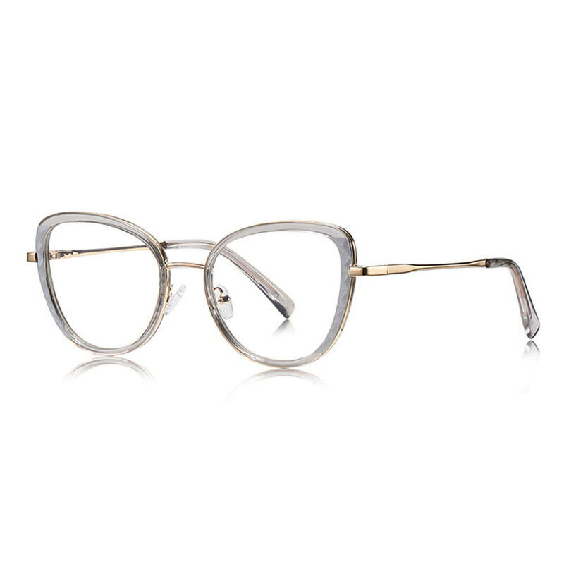 Sharon Cat Eye Grey Glasses