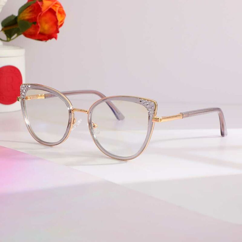 Occhiali da Vista Blanche Cat Eye Grigio