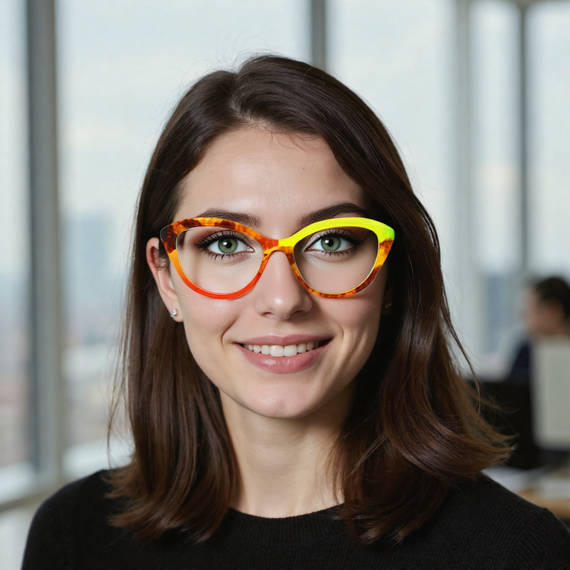 Lunettes de Vue Burnell Cat Eye Écaille