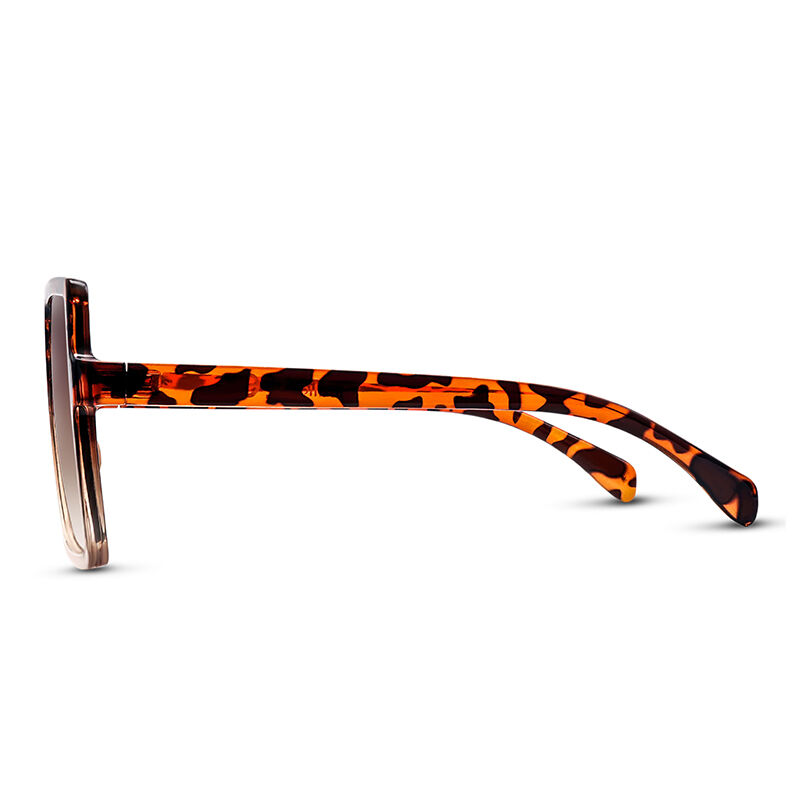 Party Mask Square Brown Gradient Sunglasses