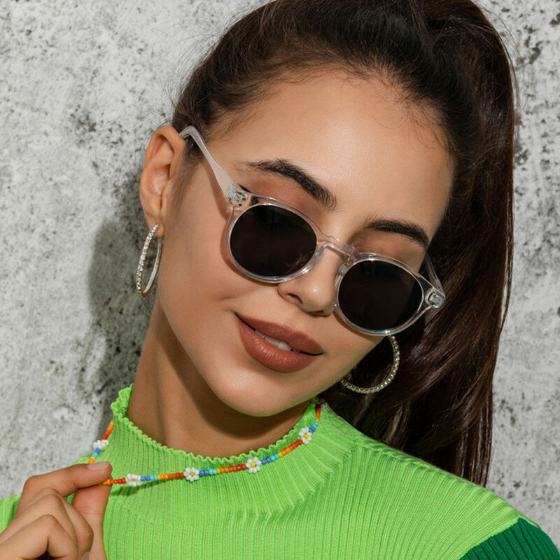 Seah Round Clear Sunglasses