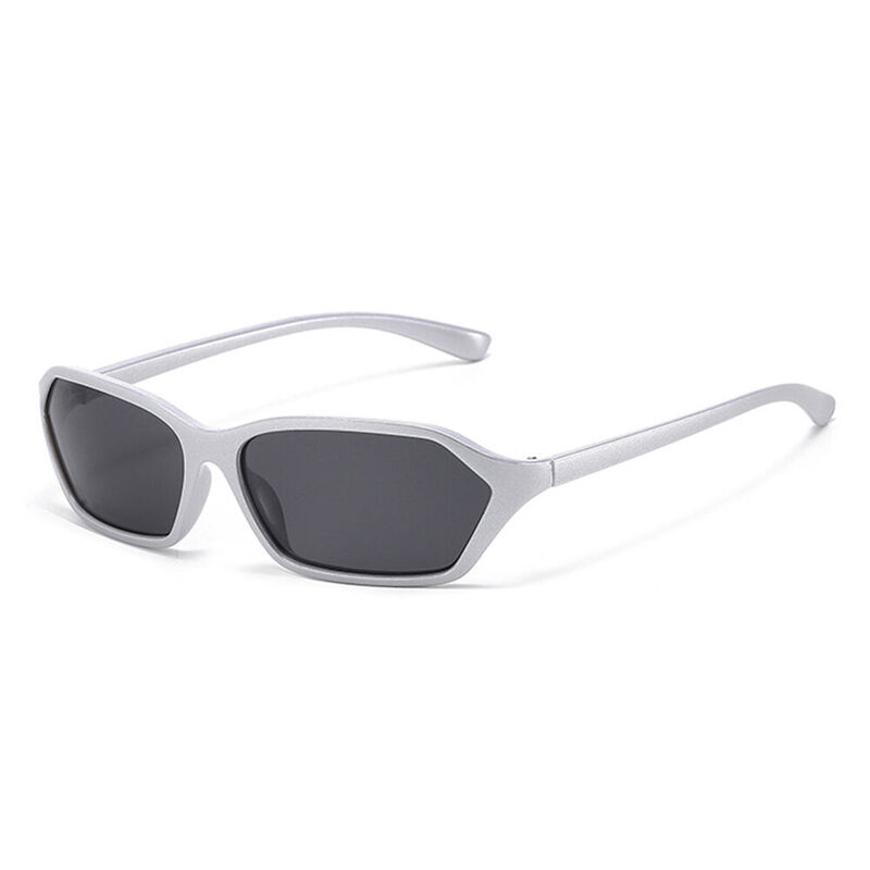 Florence Geometric Silver Sunglasses