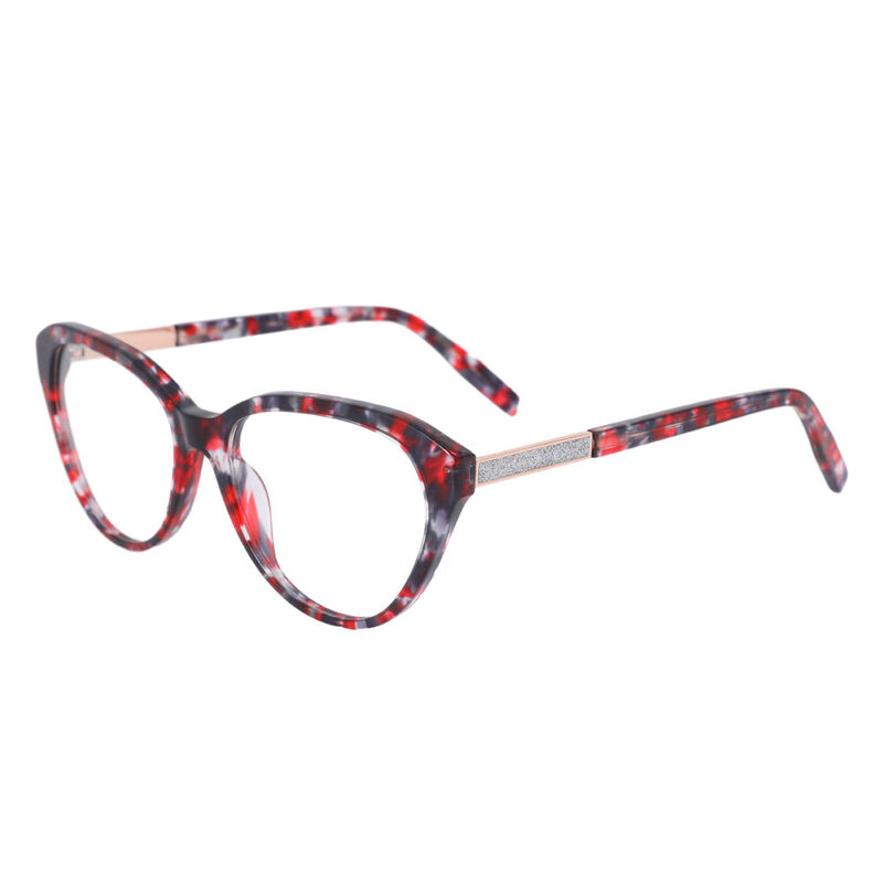 Carol Cat Eye Red Glasses