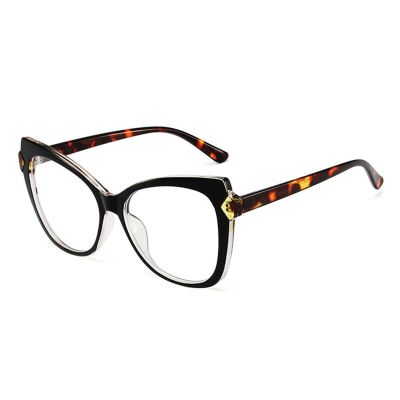Isabella Cat Eye Black Tortoise Glasses