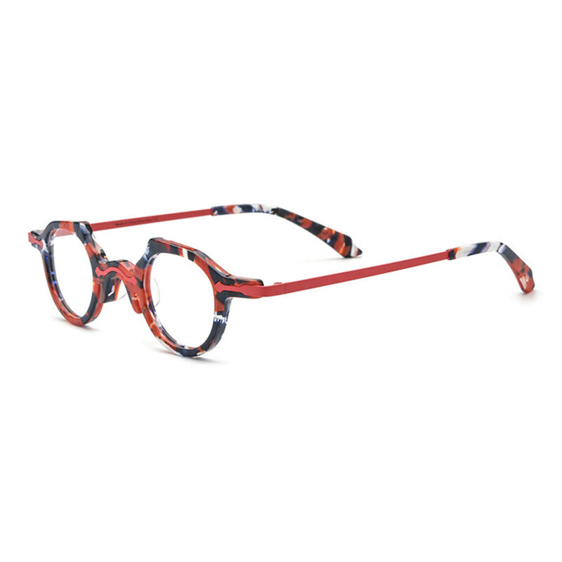 Wodeho Round Red Glasses