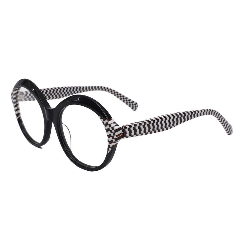 Regaa Round Black Glasses