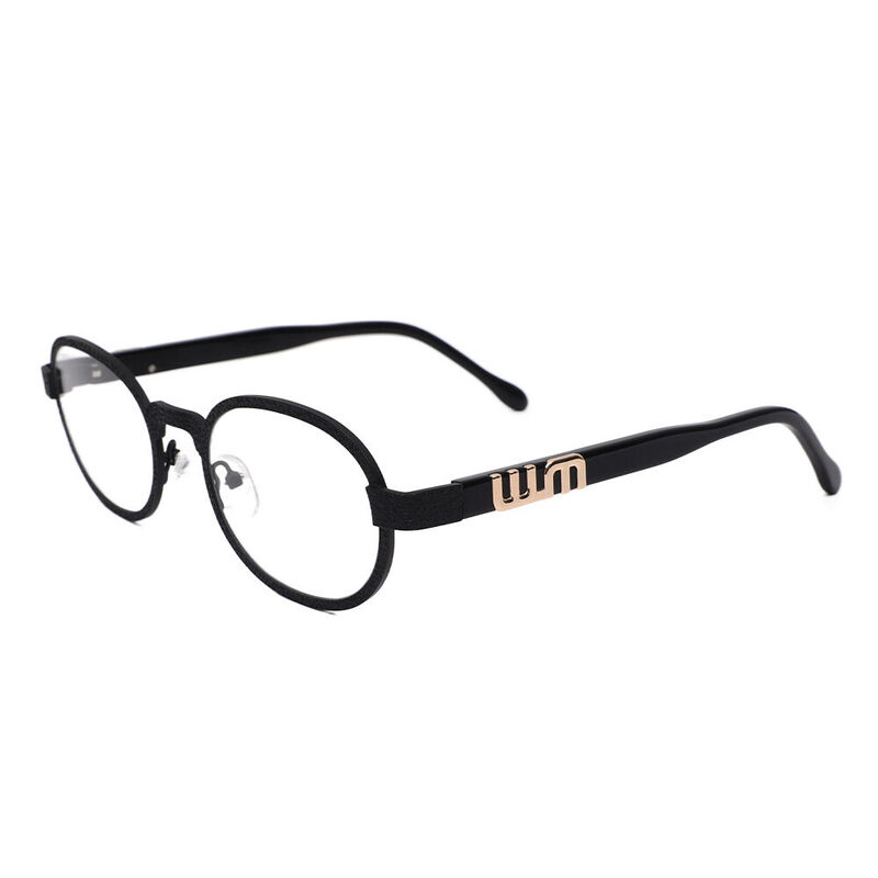 Alexi Oval Black Glasses