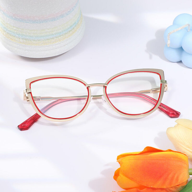 Horace Cat Eye Pink Glasses